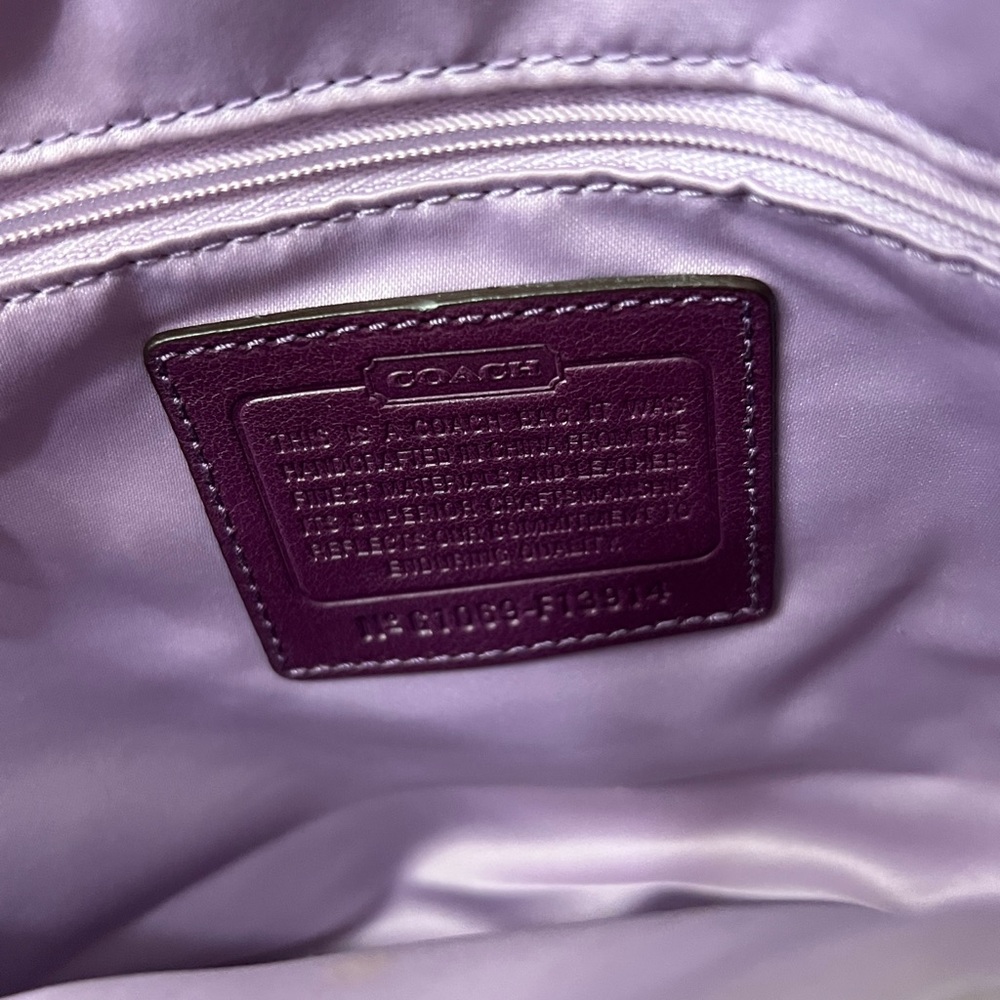 Coach Garnet Purple Shoulder Bag - Picture 4 of 4